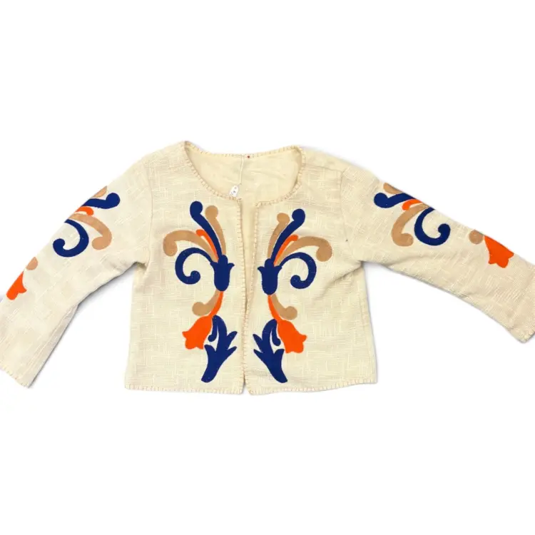 Giacca in cotone ricamato-TG 40/42